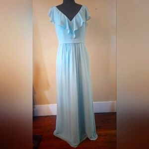 Bridesmaids/formal occasions dress powder blue color